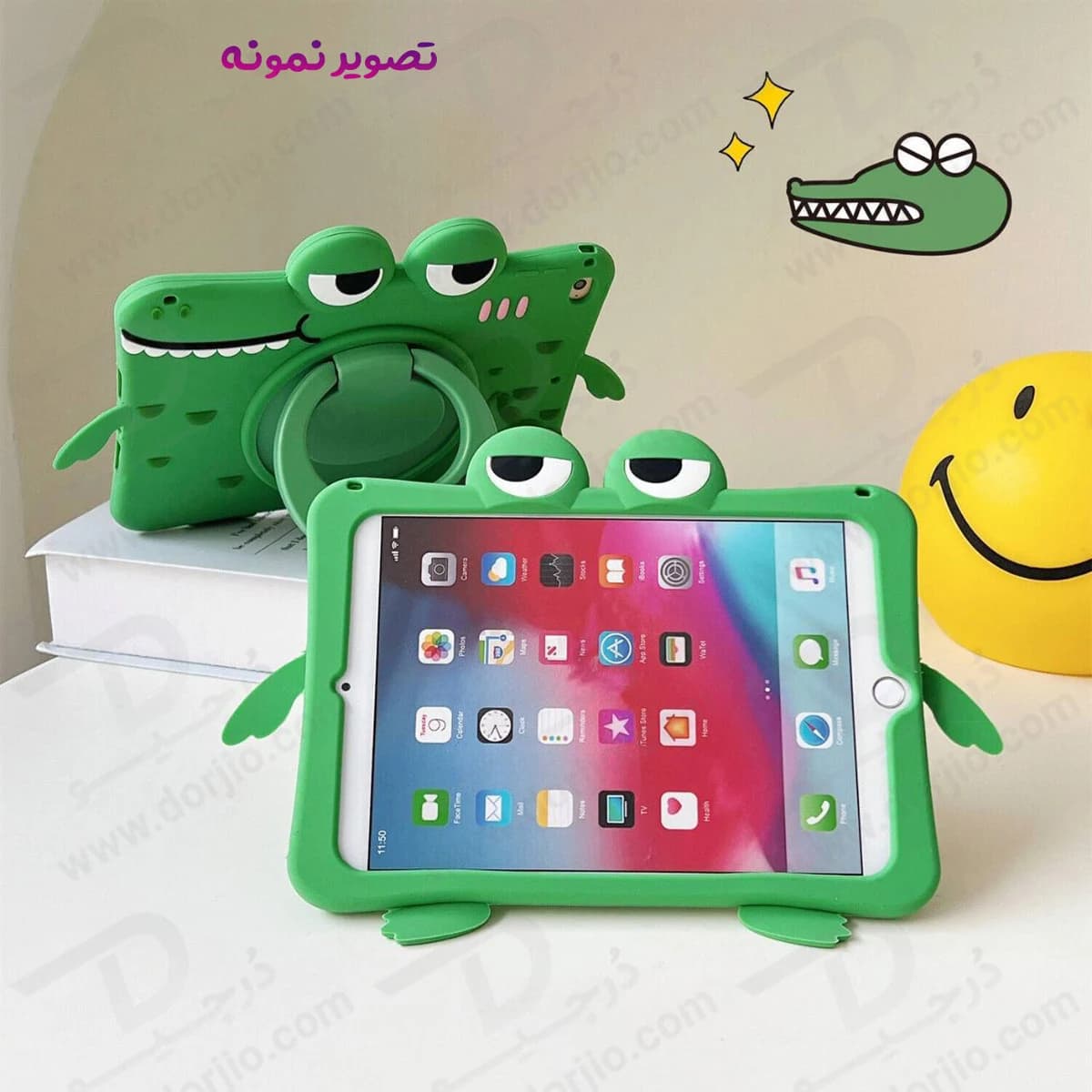 قاب سیلیکونی فانتزی تبلت Samsung A8 2019 ( T295 ) | طرح کروکودیل — تصویر ۸