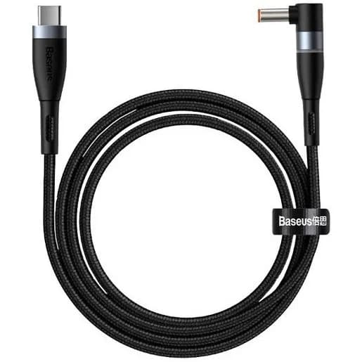 کابل شارژر مگنتی لپ تاپ لنوو بیسوس Baseus Zinc Lenovo Type C to DC CATXC-U01 طول 2 متر توان 100 وات