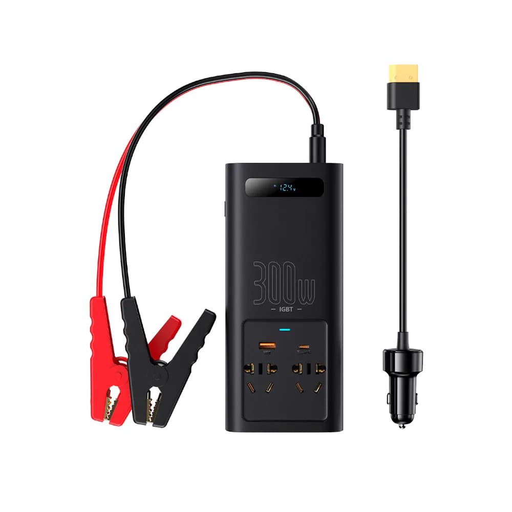 چند راهی بیسوس BASEUS IGBT CI30-02 POWER INVERTER CGNB010101 ولتاژ 220 ولت توان 300 وات