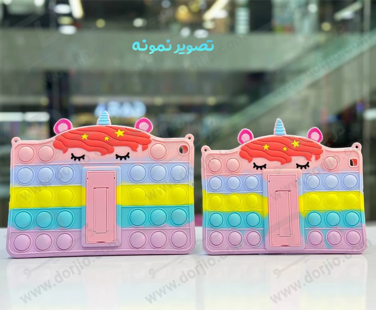 قاب سیلیکونی فانتزی تبلت Samsung A8 2019 ( T295 ) | طرح یونیکورن — تصویر ۴