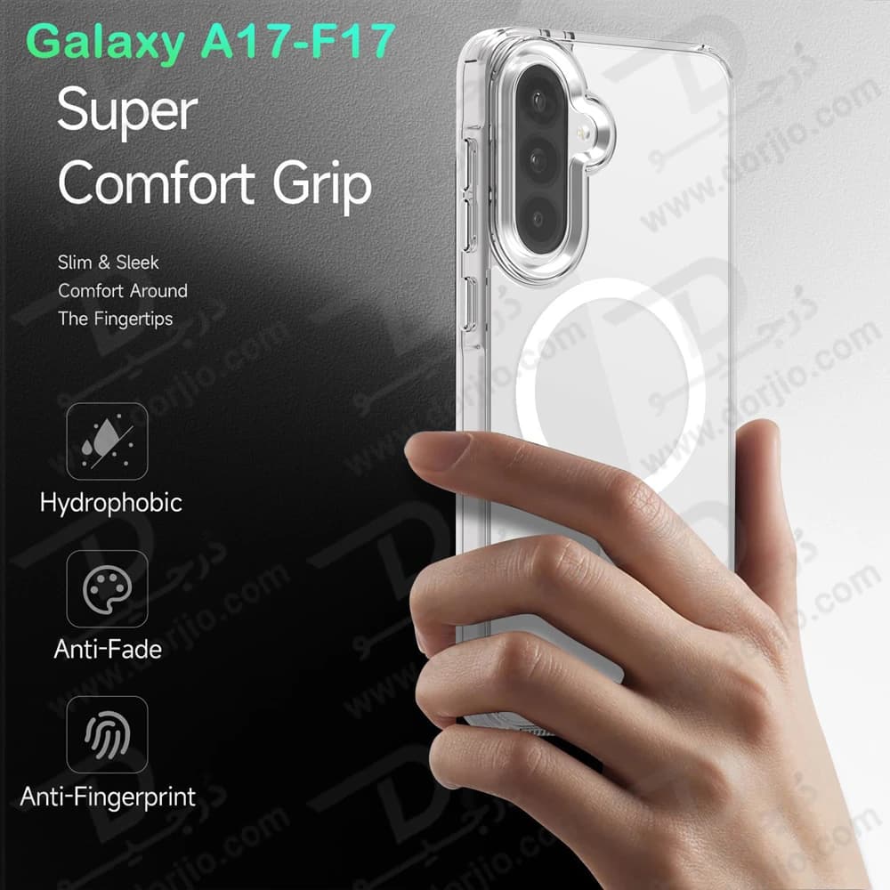 قاب کریستالی شفاف مگنتی Samsung Galaxy F17 — تصویر ۳