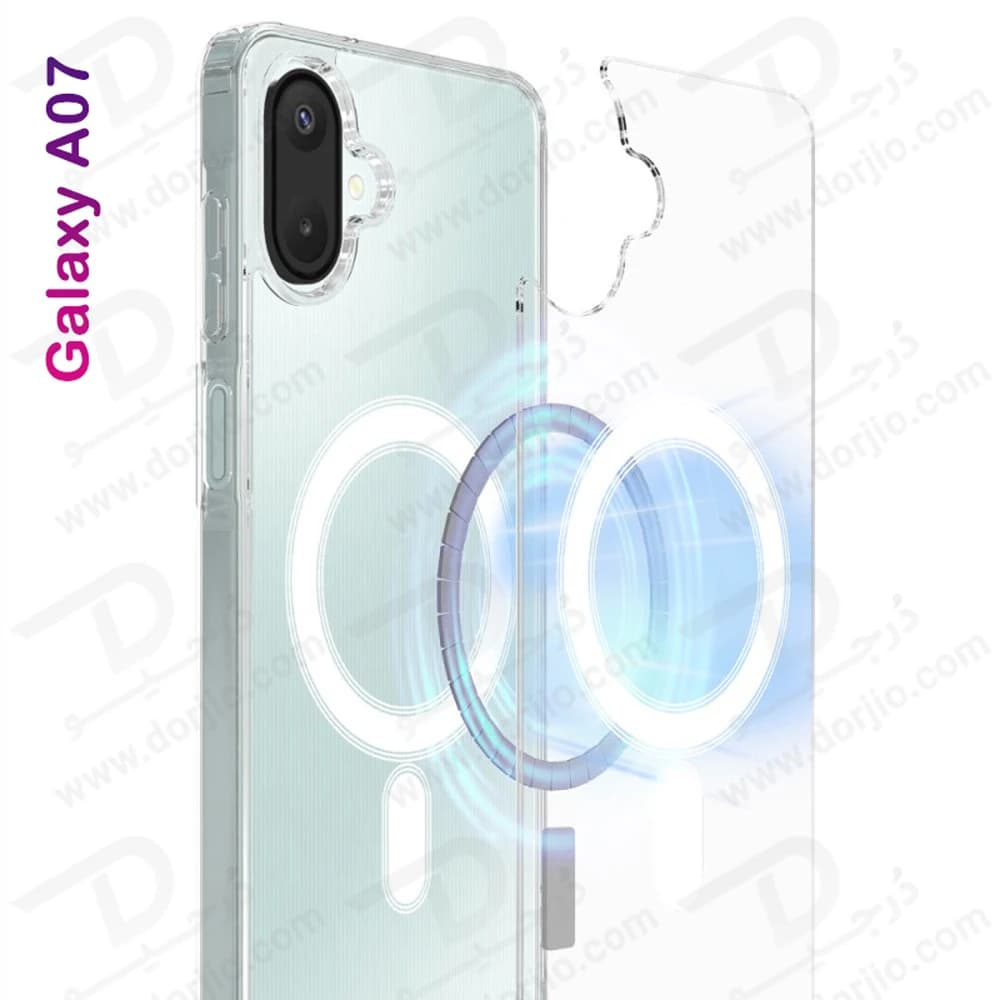 قاب کریستالی شفاف مگنتی Samsung Galaxy A07 — تصویر ۴