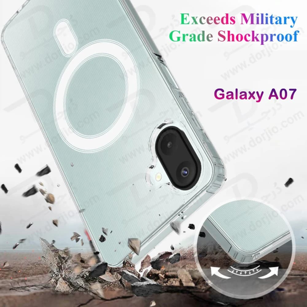 قاب کریستالی شفاف مگنتی Samsung Galaxy A07 — تصویر ۲