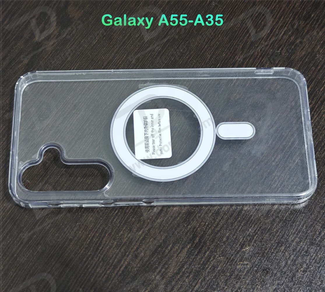 قاب کریستالی شفاف مگنتی Samsung Galaxy A55 — تصویر ۲