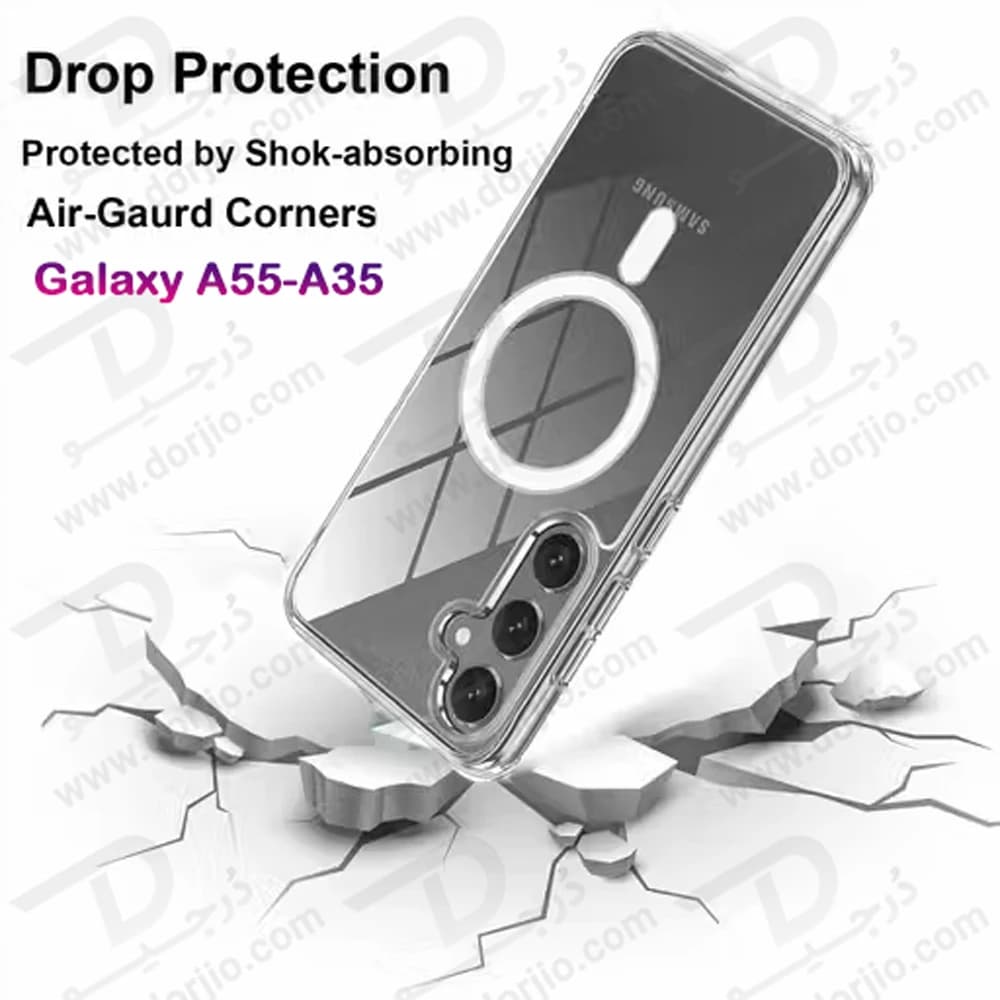 قاب کریستالی شفاف مگنتی Samsung Galaxy A55 — تصویر ۶