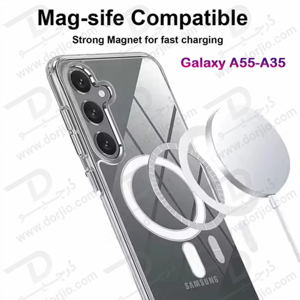 قاب کریستالی شفاف مگنتی Samsung Galaxy A55 — تصویر ۷