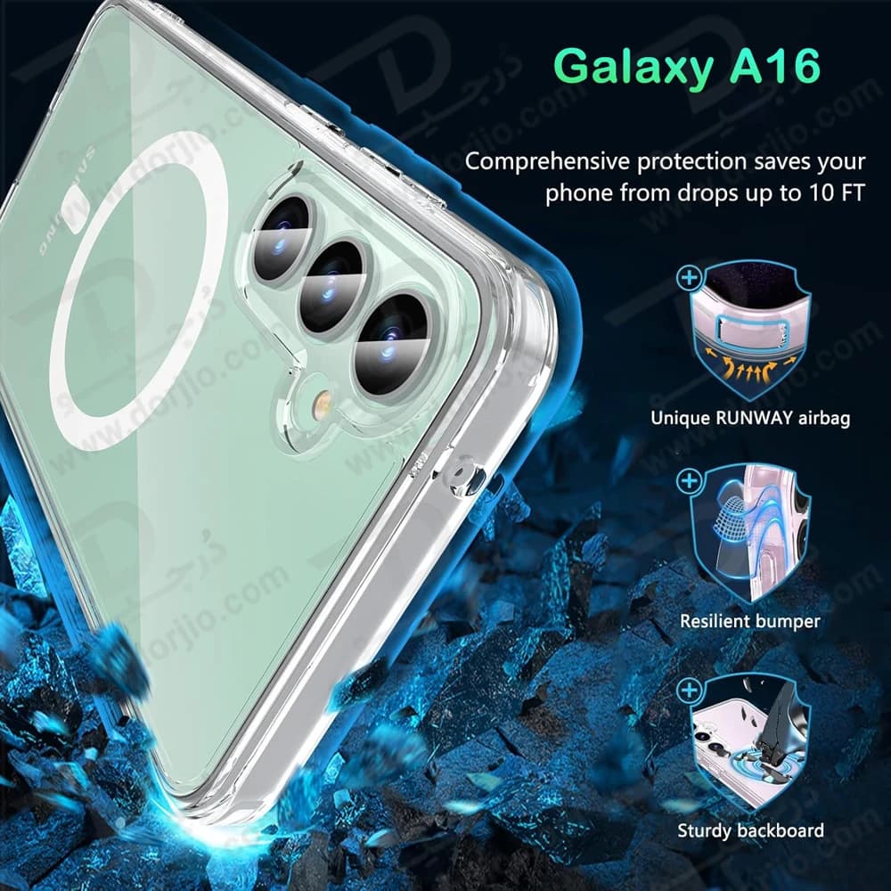 قاب کریستالی شفاف مگنتی Samsung Galaxy A16 — تصویر ۲