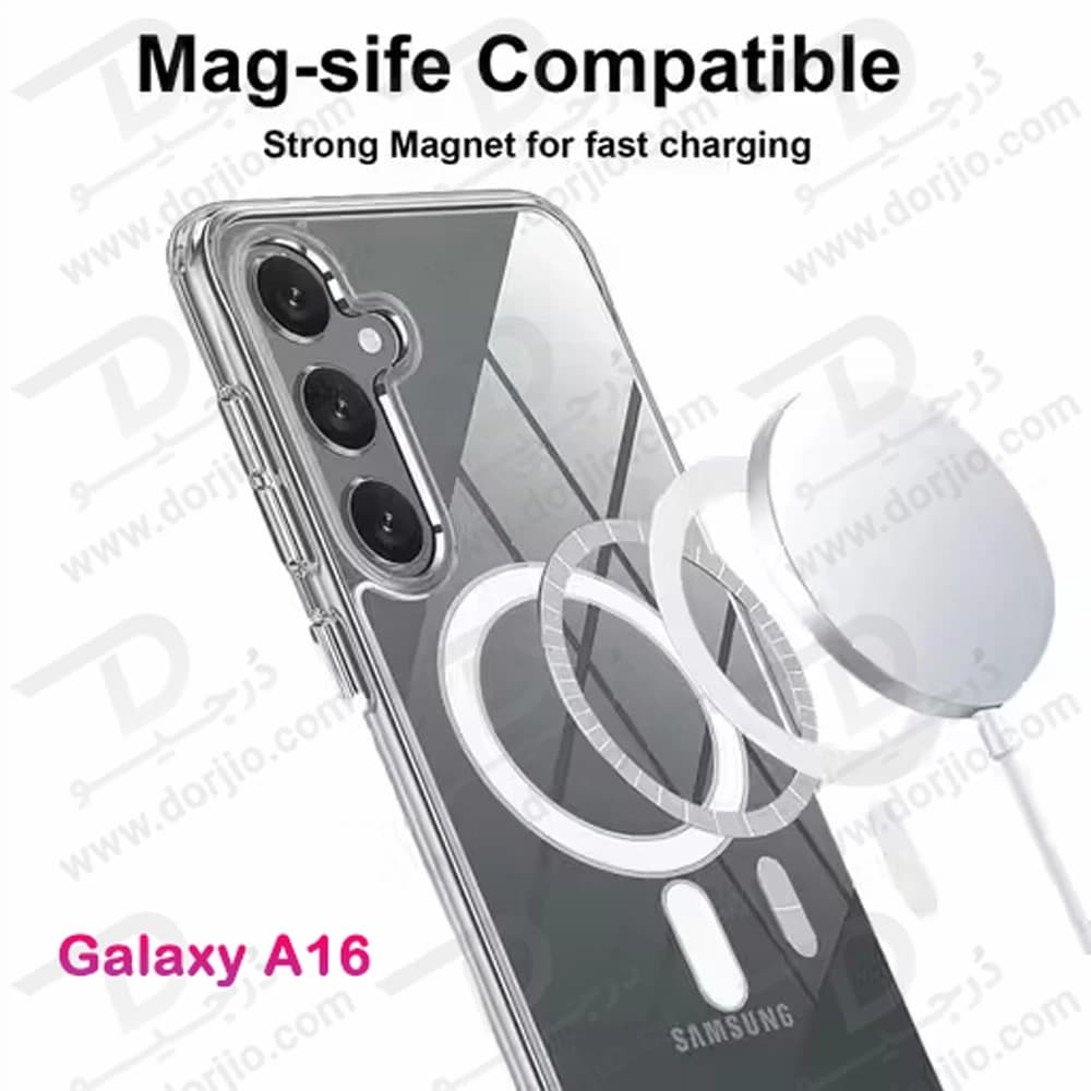 قاب کریستالی شفاف مگنتی Samsung Galaxy A16 — تصویر ۵