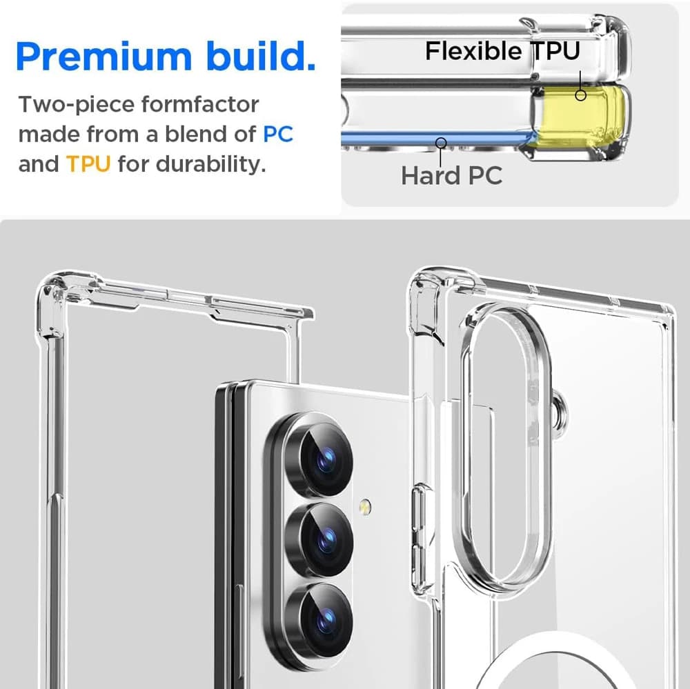 قاب کریستالی شفاف مگنتی Samsung Galaxy Z Fold 7 — تصویر ۷