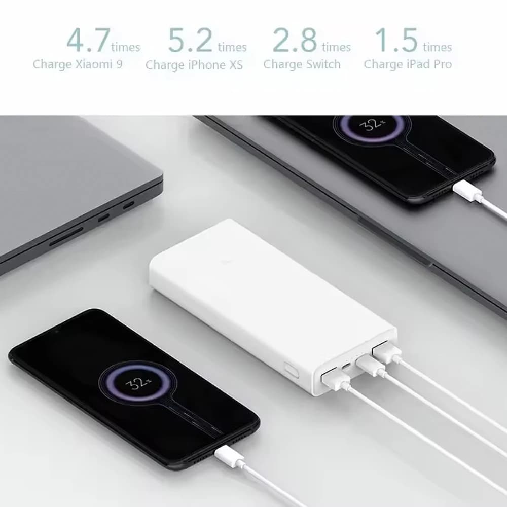 پاور بانک 20000 میلی‌آمپر 18 وات برند Xiaomi مدل PLM18ZM — تصویر ۶