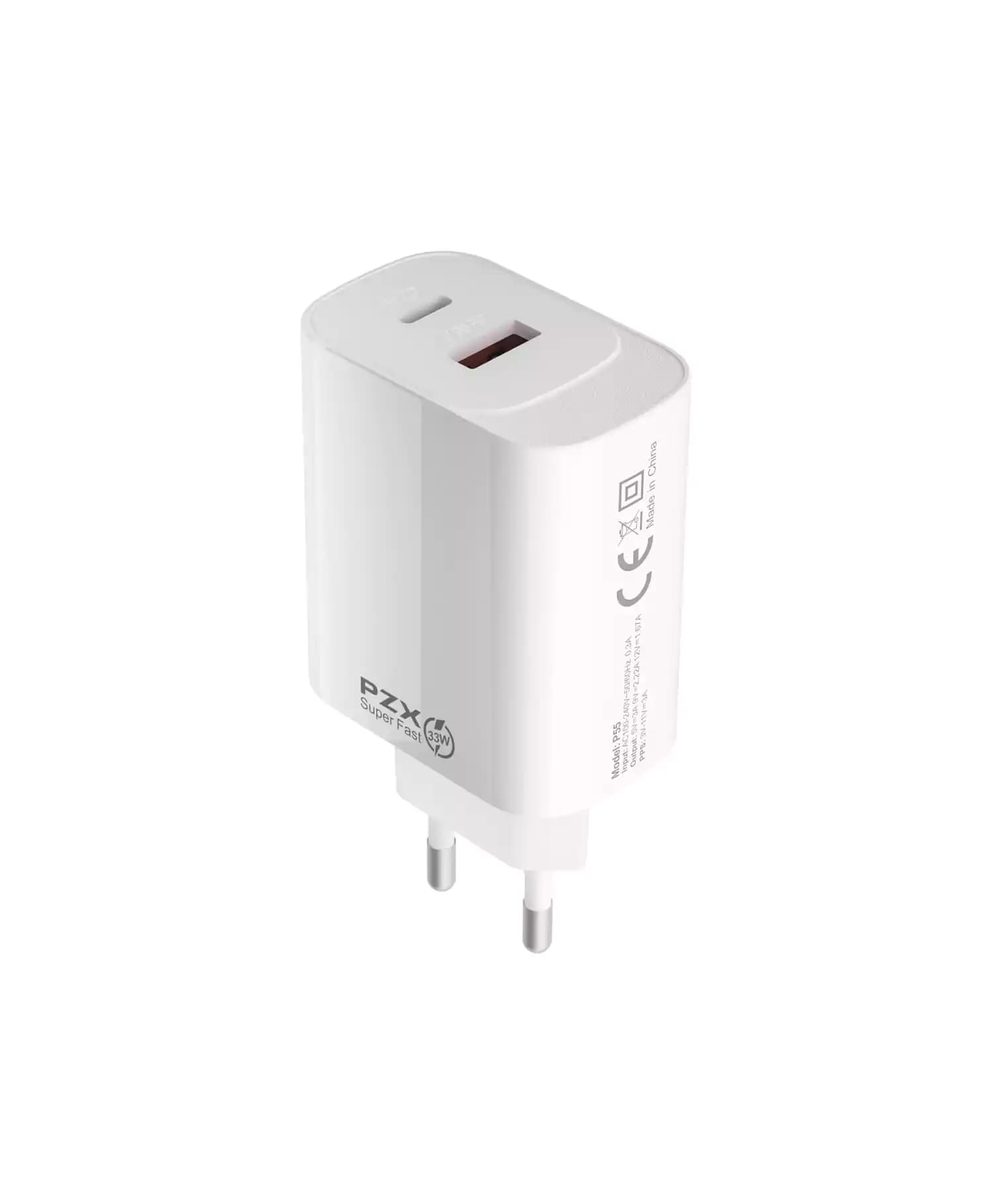 آداپتور شارژر پی زد ایکس 33W مدل P55