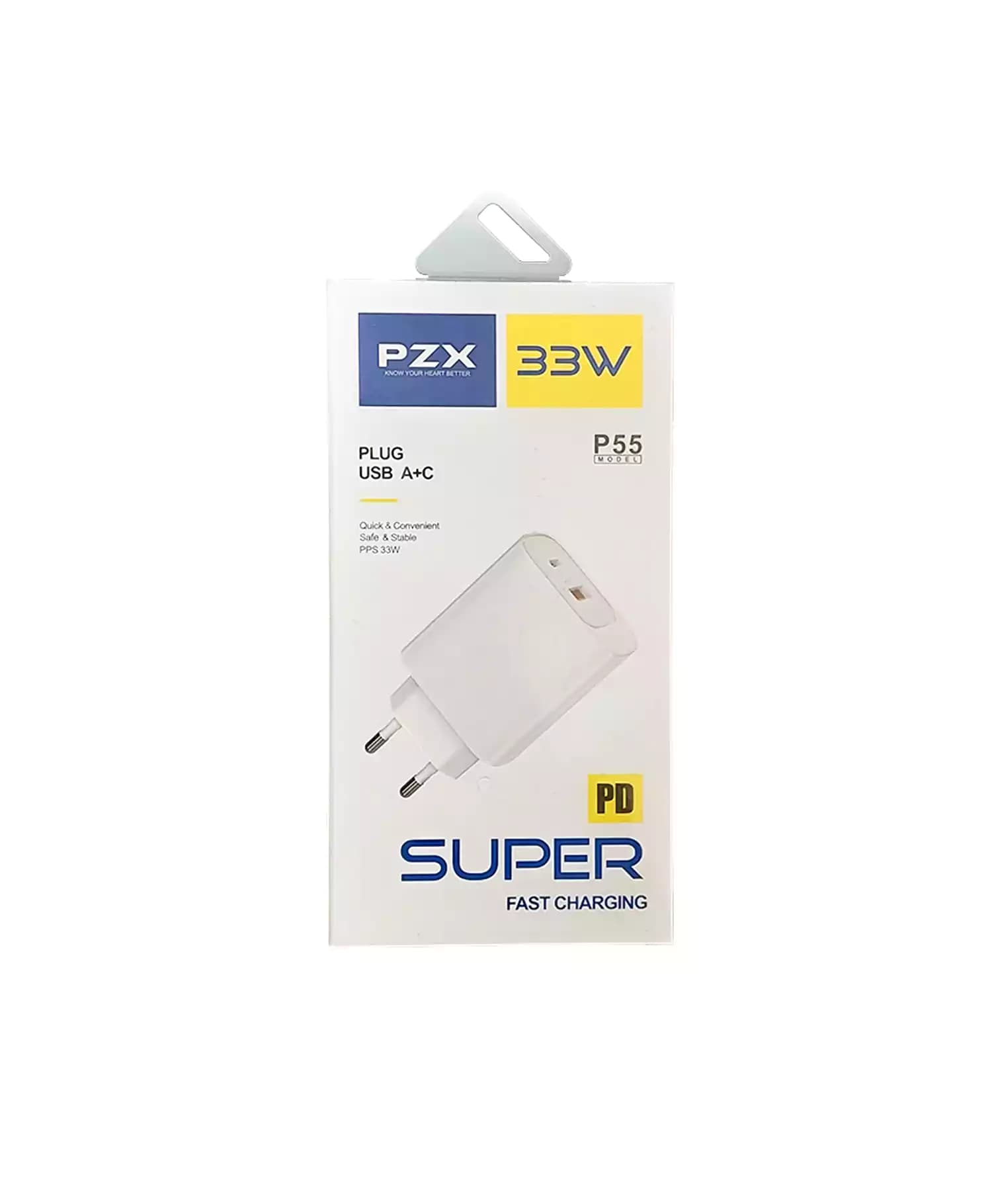 آداپتور شارژر پی زد ایکس 33W مدل P55 — تصویر ۴