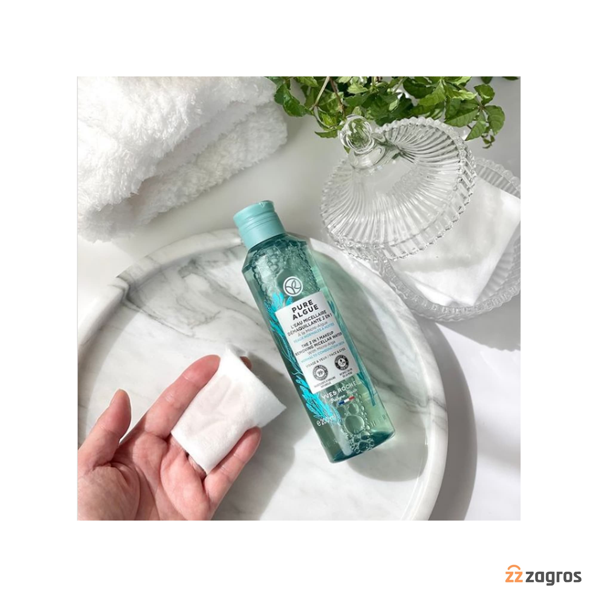میسلار واتر پاک کننده آرایش 2 در1 ایوروشه مناسب پوست معمولی تا مختلط 200 میل — تصویر ۲