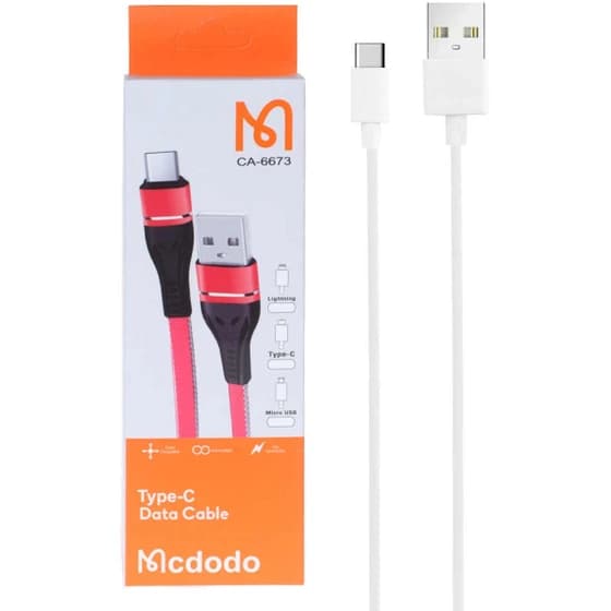 کابل شارژ فست Mcdodo Type-C مدل CA-6673 – سفید – BSA