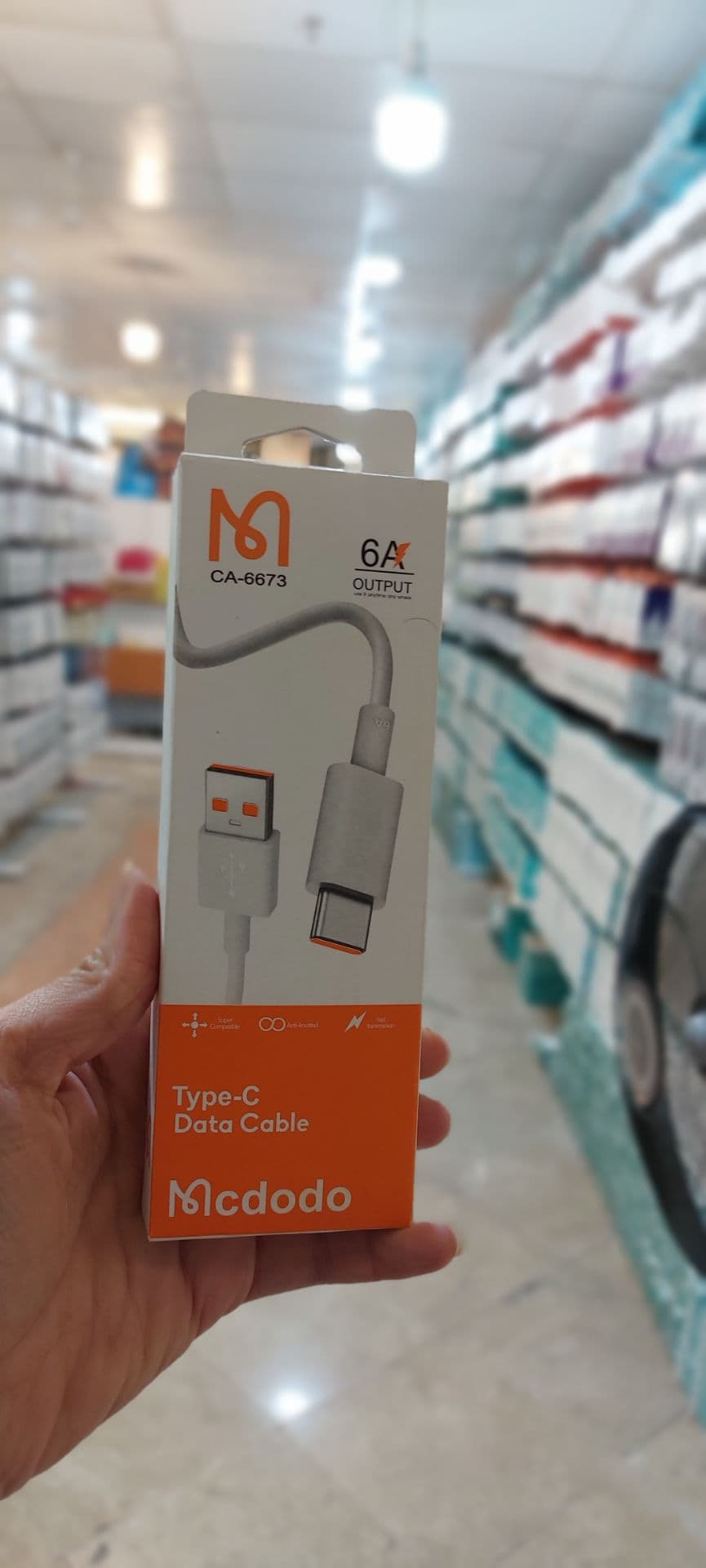 کابل شارژ فست Mcdodo Type-C مدل CA-6673 – سفید – BSA — تصویر ۲