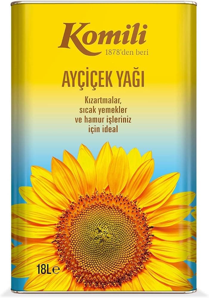 روغن آفتابگردان کومیلی Komili حجم 18 لیتر