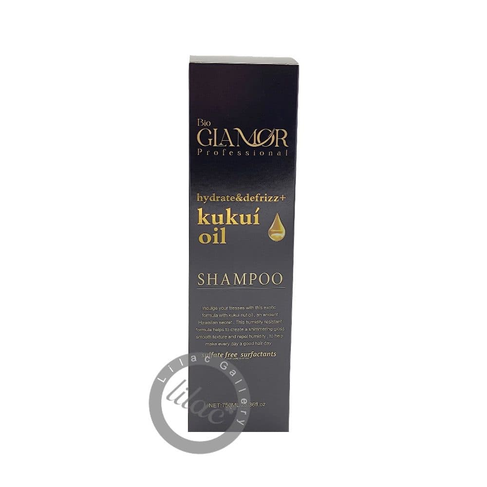 شامپو بدون سولفات گلامور KUKUI OIL حجم 750 میلی لیتر — تصویر ۲
