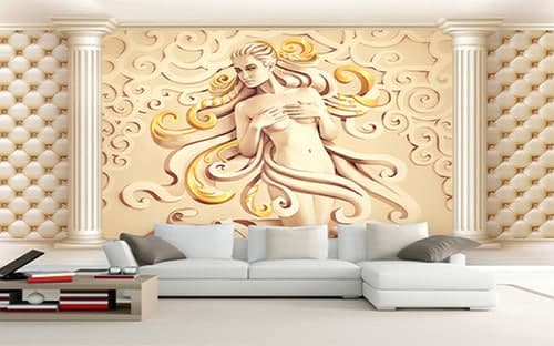 پوستر دیواری سه بعدی طرح مجسمه SC0003