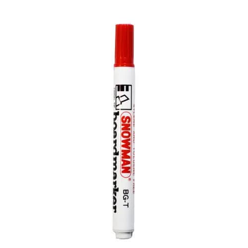 ماژیک وايت برد SnowMan مدل BG-T-02 نوک تخت قرمز