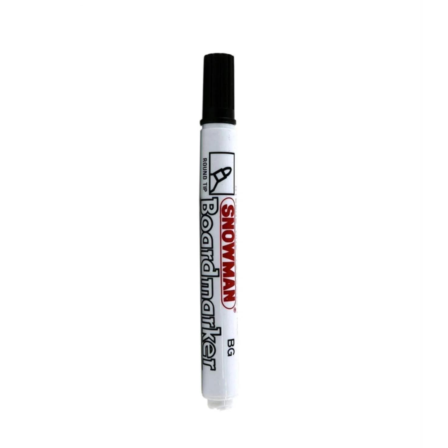 ماژیک وایت برد SnowMan مدل BG-01 نوک گرد مشكی