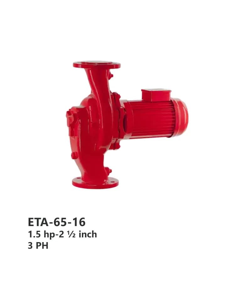 پمپ سیرکولاتور خطی سمنان انرژی مدل ETA-65-16 سه فاز ½ 2 اینچ