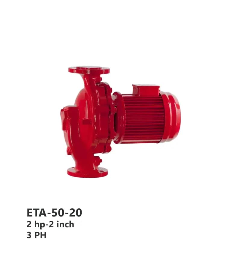 پمپ سیرکولاتور خطی سمنان انرژی مدل ETA-50-20 سه فاز 2 اینچ