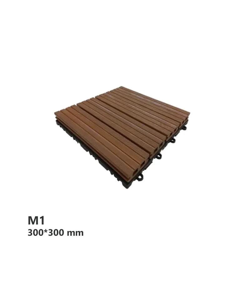 کفپوش موزاییکی چوب پلاست دکینگ وود مدل M1