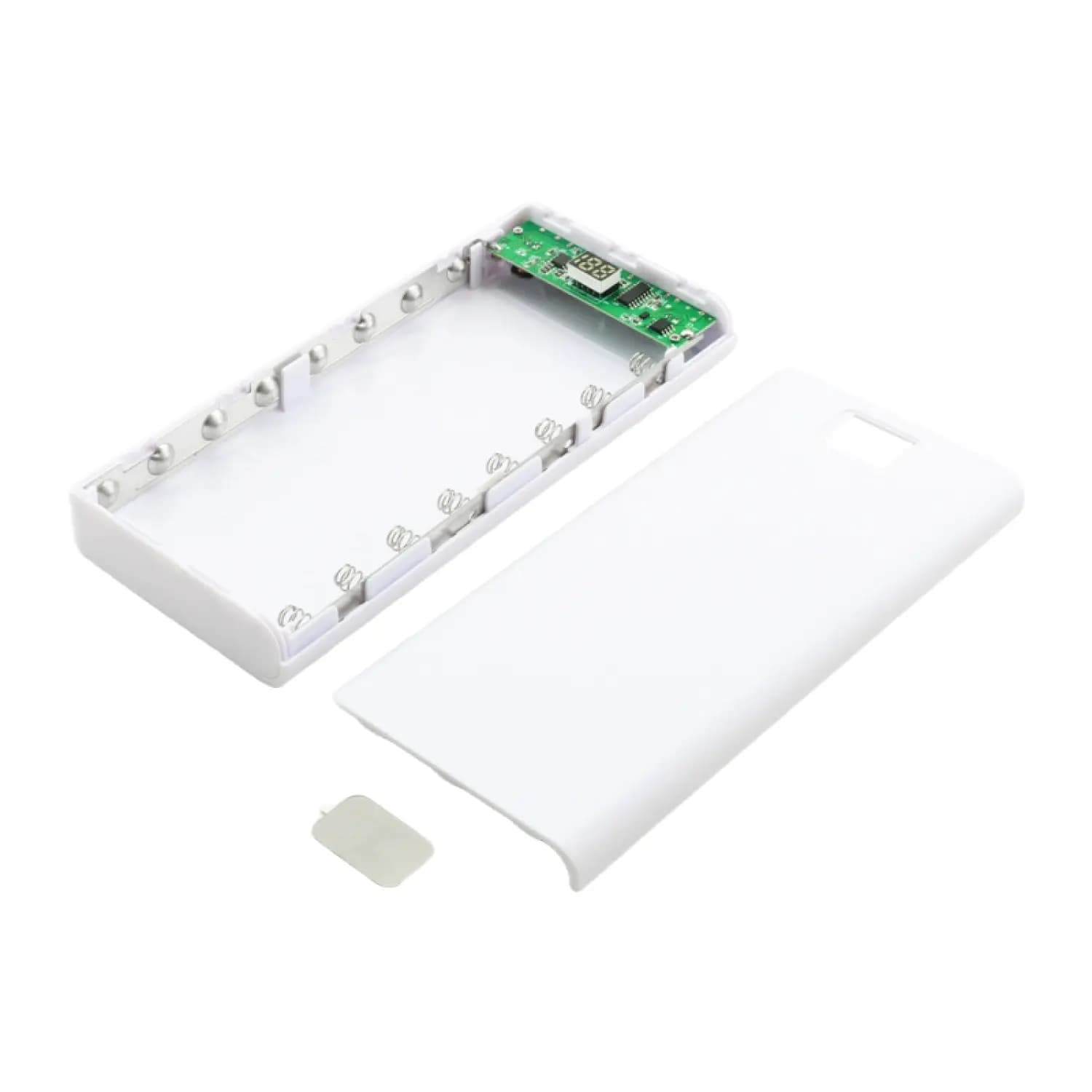 کیس پاور بانک 8 باتری دو خروجی USB به همراه نمایشگر مدل C18 — تصویر ۴