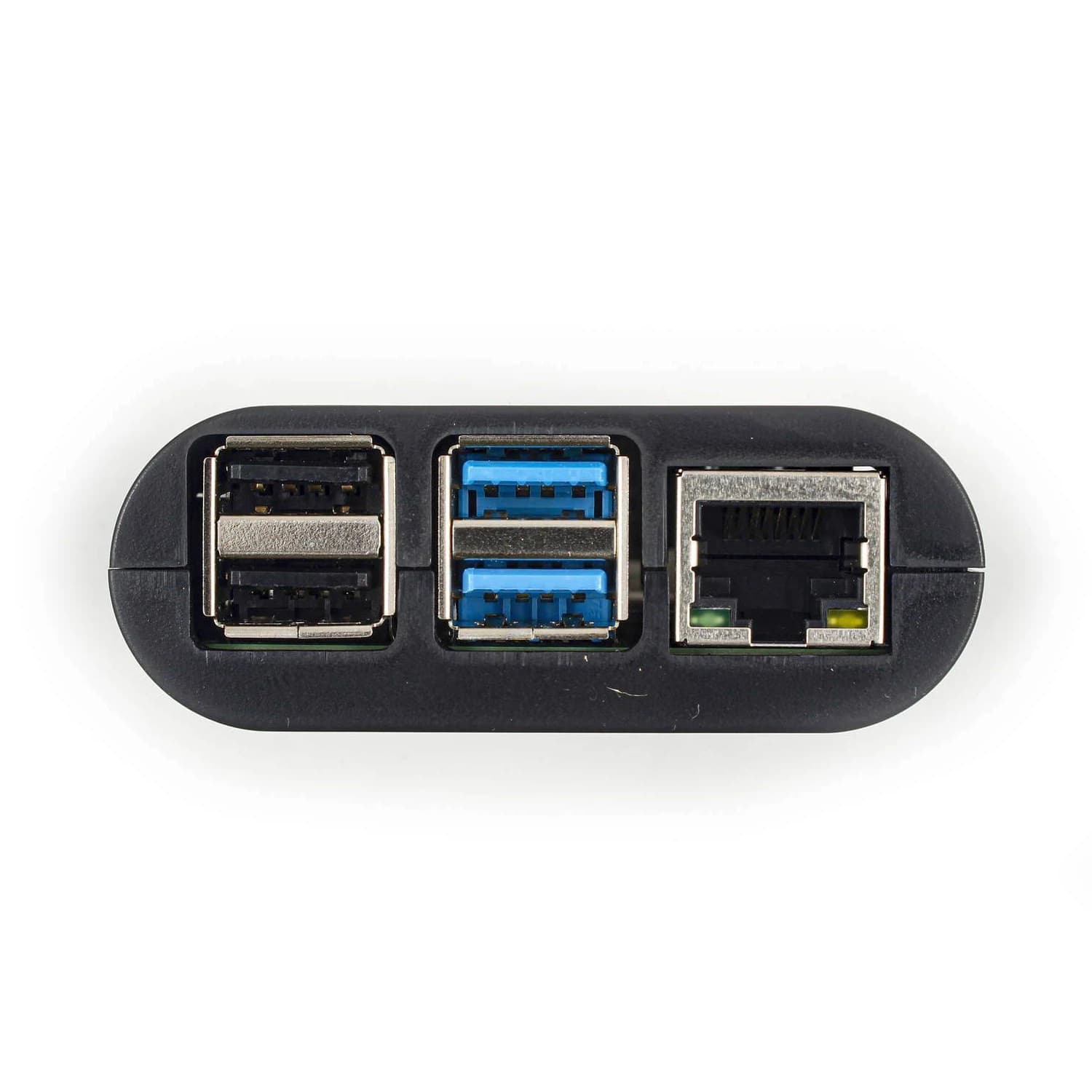 کیس مشکی برد رزبری پای Raspberry Pi 4 با قابلیت نصب فن — تصویر ۳