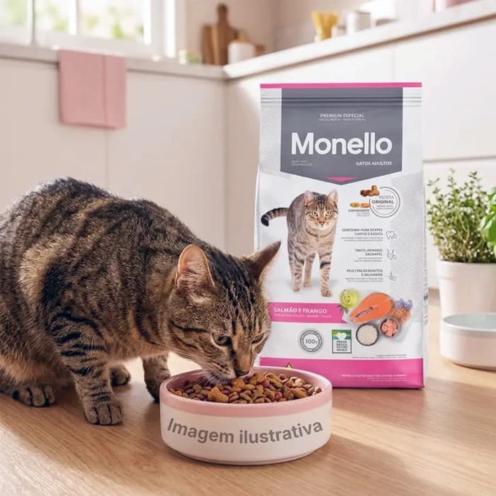 غذای خشک گربه مونلو میکس طعم مرغ و تن و سالمون وزن 15 کیلوگرم (بسته بندی اصلی) Monello Mix — تصویر ۳
