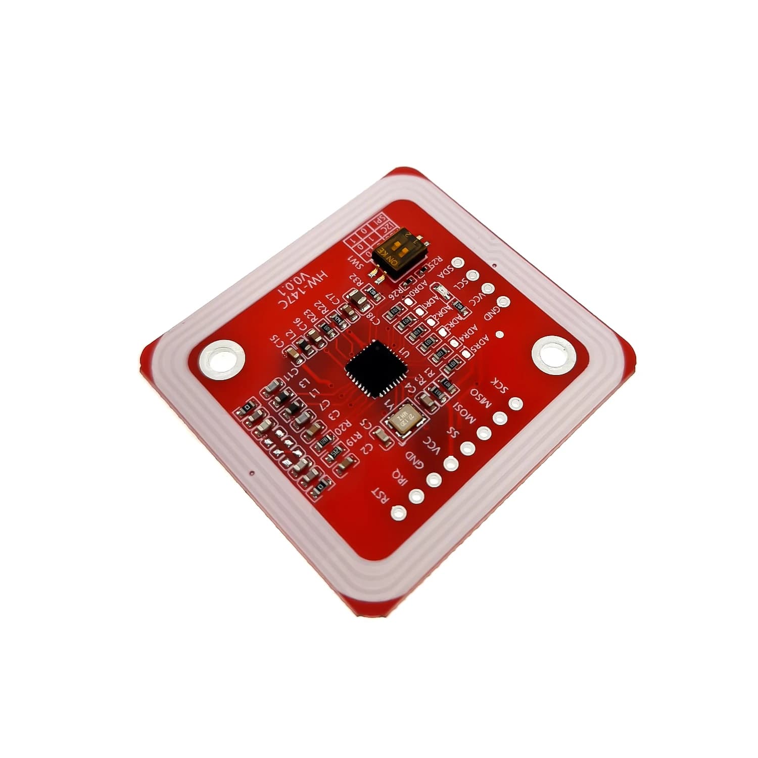 کیت ماژول خواندن/نوشتن NFC RFID HW-147C V0.01 با تراشه PN532 — تصویر ۳