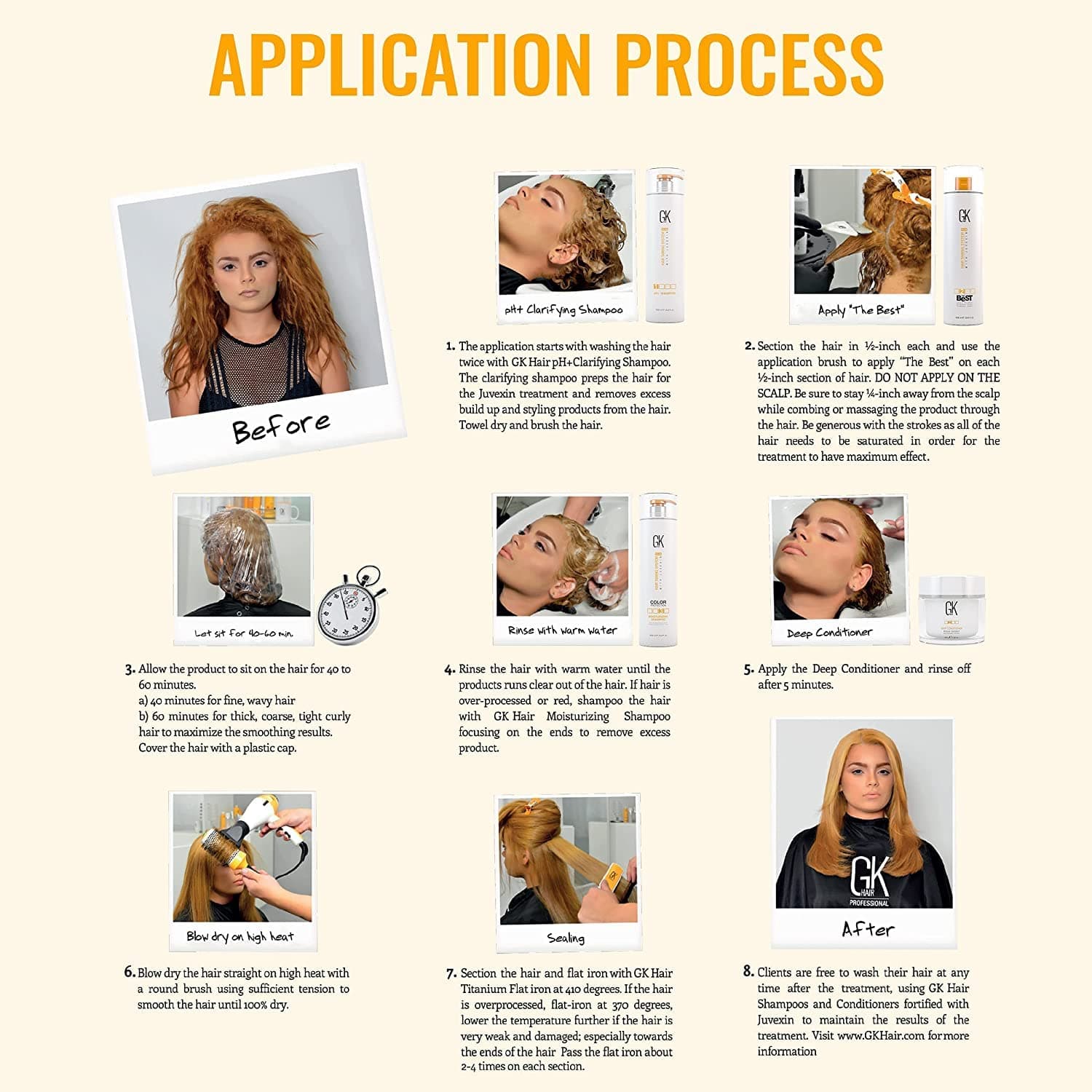 کراتین مو GK HAIR حجم 1000 میلی لیتر — تصویر ۴