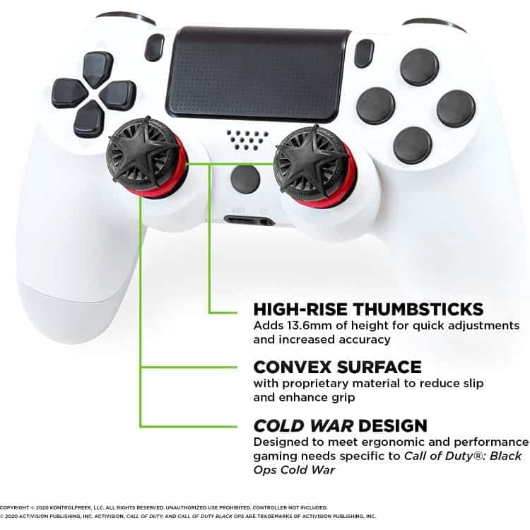 کاور آنالوگ کنترلر KontrolFreek مخصوص پلی استیشن – طرح Call of Duty Black Ops: Cold War — تصویر ۵