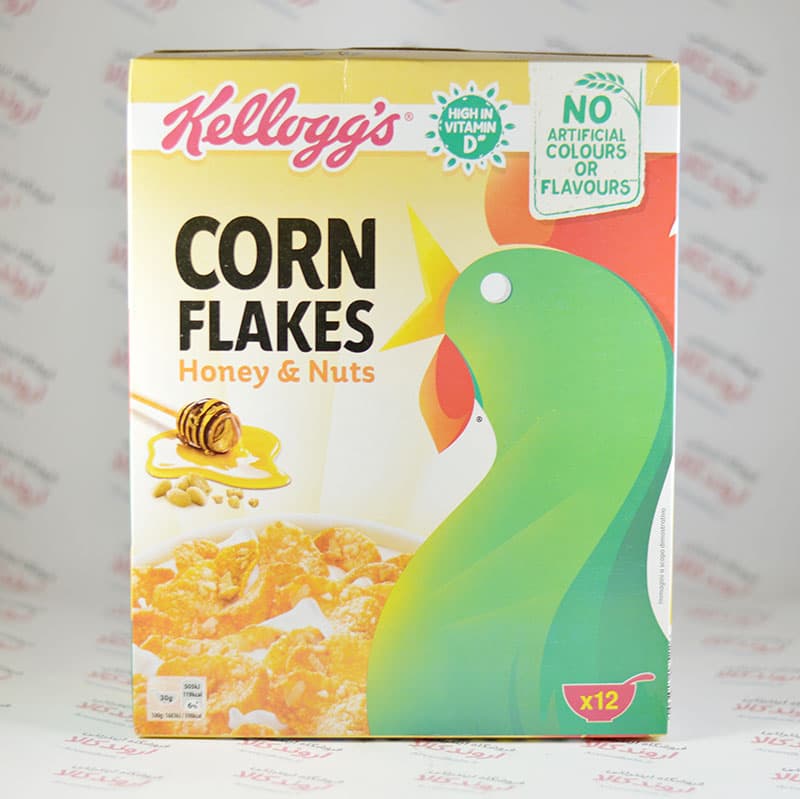 کورن فلکس کلوگس Kellogg’s مدل Honey & nuts