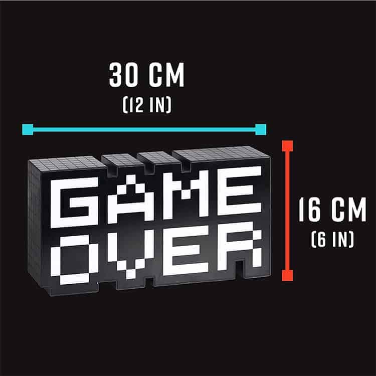 لامپ Paladone طرح GAME OVER — تصویر ۳