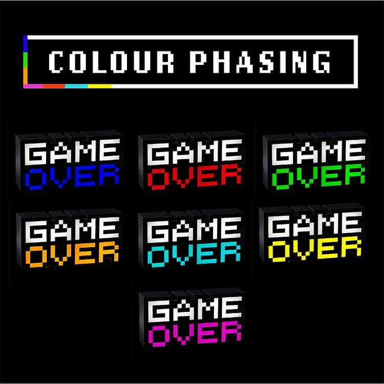 لامپ Paladone طرح GAME OVER — تصویر ۷