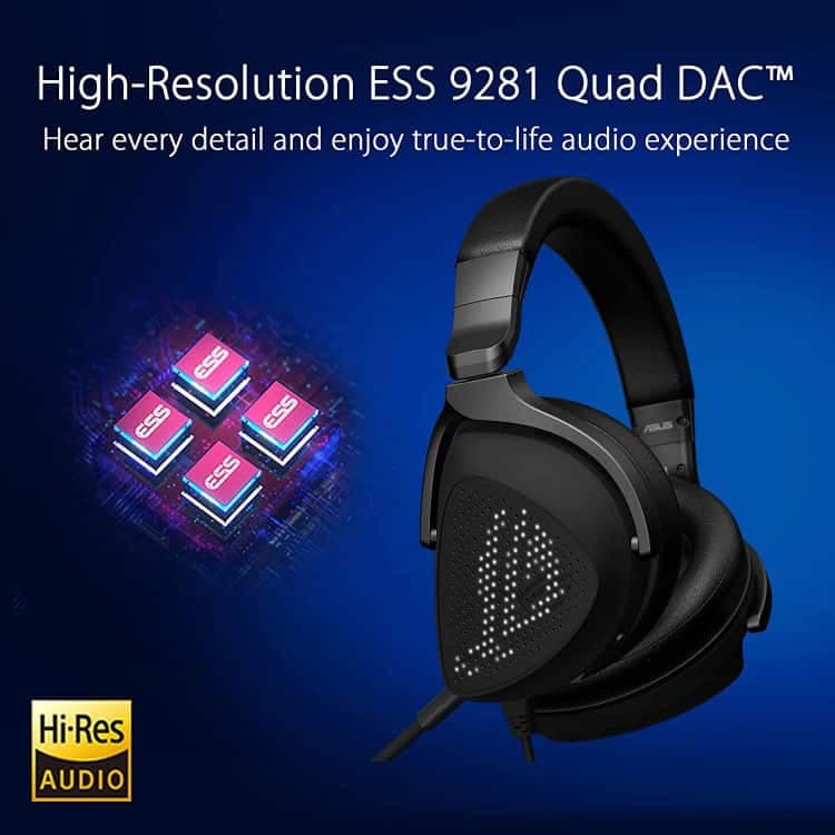 هدست با سیم ASUS ROG Delta S Animate – مشکی — تصویر ۲