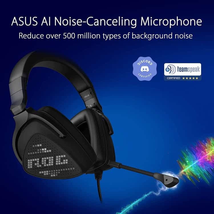 هدست با سیم ASUS ROG Delta S Animate – مشکی — تصویر ۴