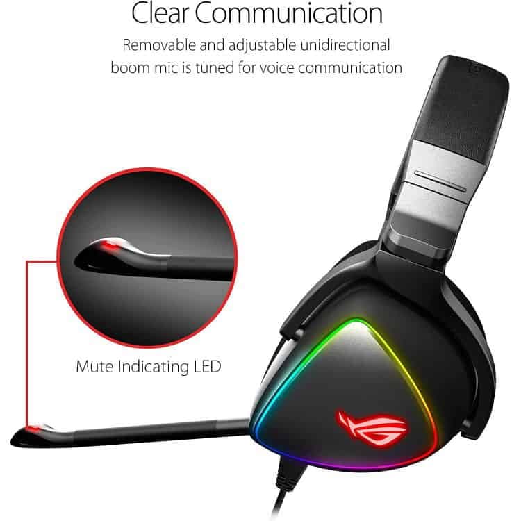 هدست با سیم ASUS ROG Delta – مشکی — تصویر ۲