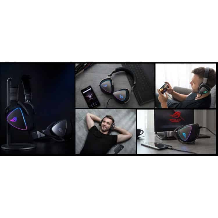 هدست با سیم ASUS ROG Delta – مشکی — تصویر ۷