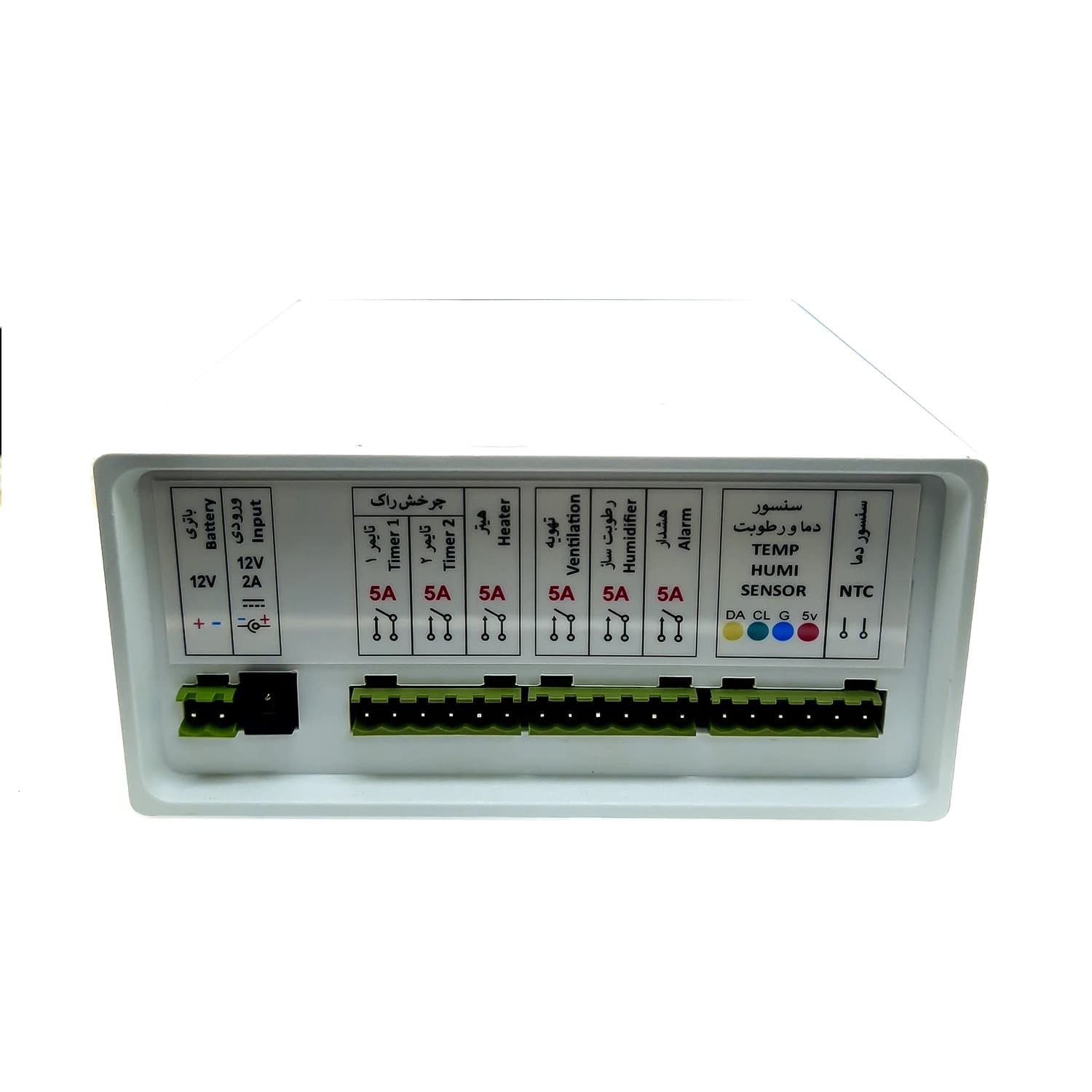 کنترلر صنعتی دستگاه جوجهکشی با 6 خروجی مدل i027 — تصویر ۵