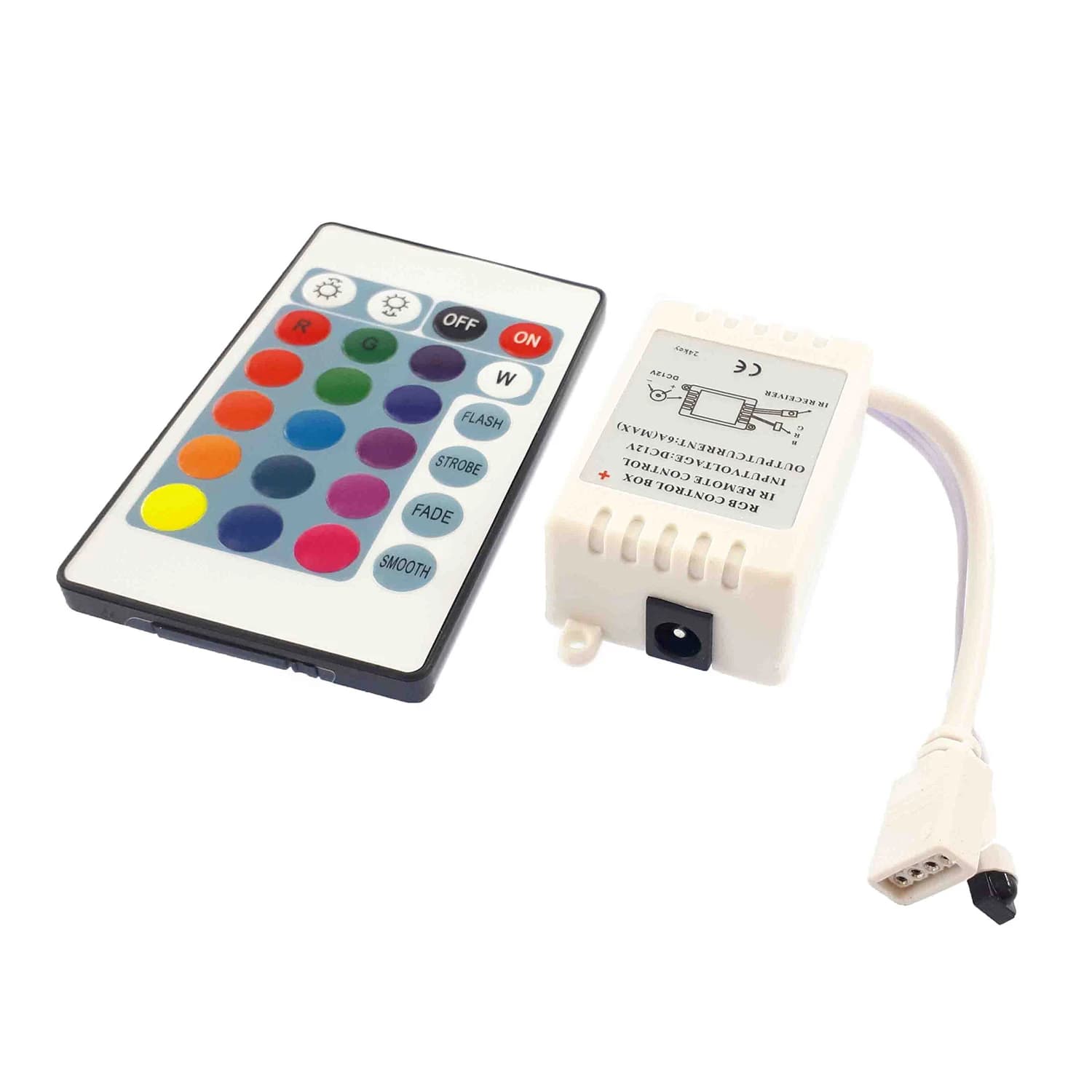 کنترلر RGB بدنه پلاستیک IR 6A — تصویر ۲