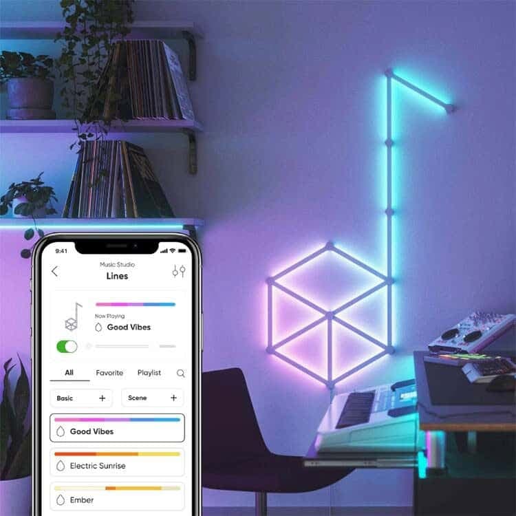 پنل خطی هوشمند 15 قطعه Nanoleaf Lines Smarter Kit — تصویر ۶