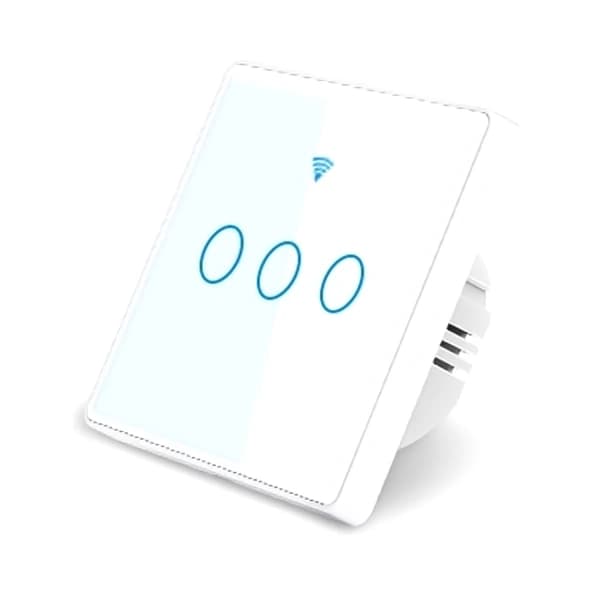کلید هوشمند لمسی سه پل با قابلیت کنترل از طریق WiFi و ریموت 433MHz