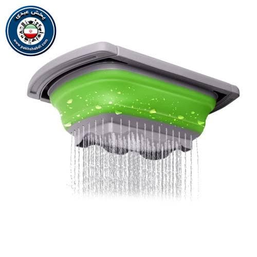 آبکش سینک سیلیکونی تاشو کشویی — تصویر ۳