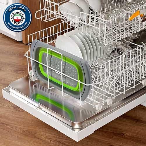 آبکش سینک سیلیکونی تاشو کشویی — تصویر ۵