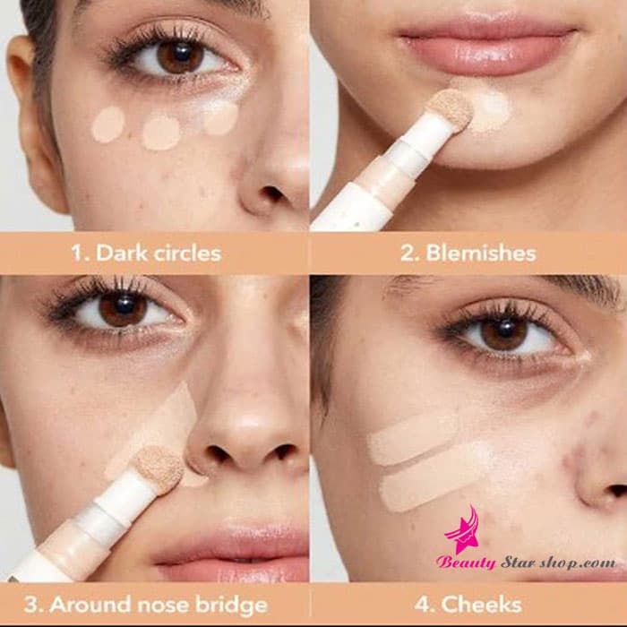 کانسیلر مایع پد دار شیگلم مدل COMPLEXION BOOST حجم 4.5 گرم — تصویر ۴