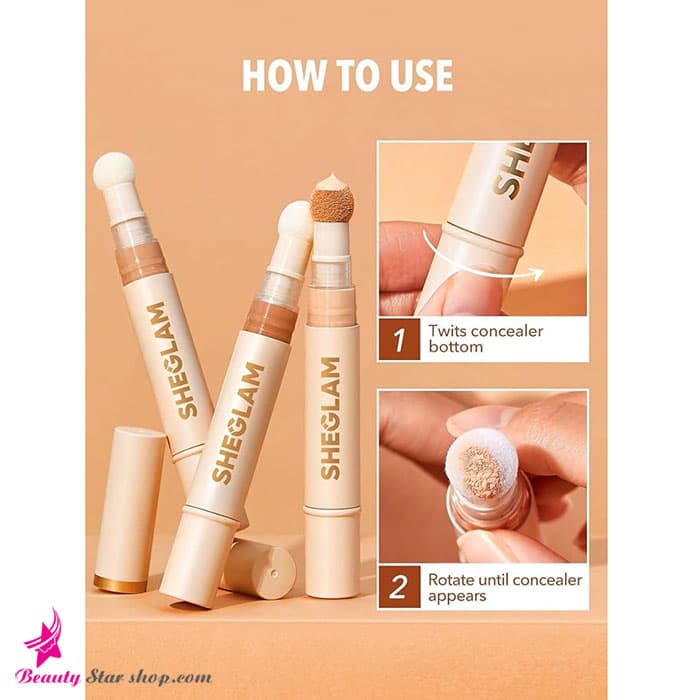 کانسیلر مایع پد دار شیگلم مدل COMPLEXION BOOST حجم 4.5 گرم — تصویر ۵