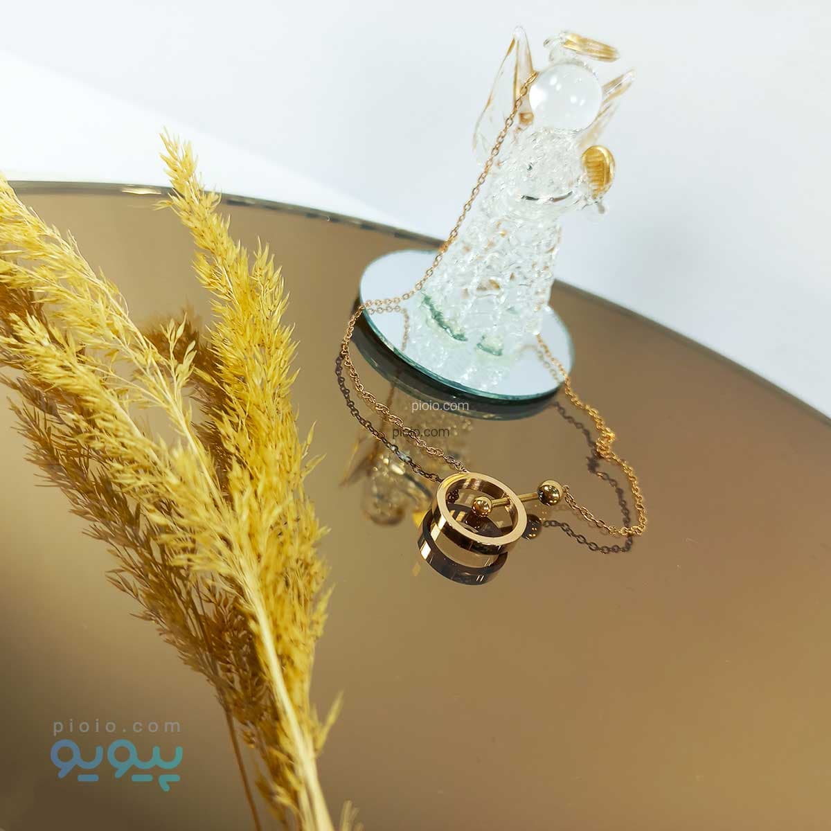 گردنبند طلایی مدل حلقه — تصویر ۵