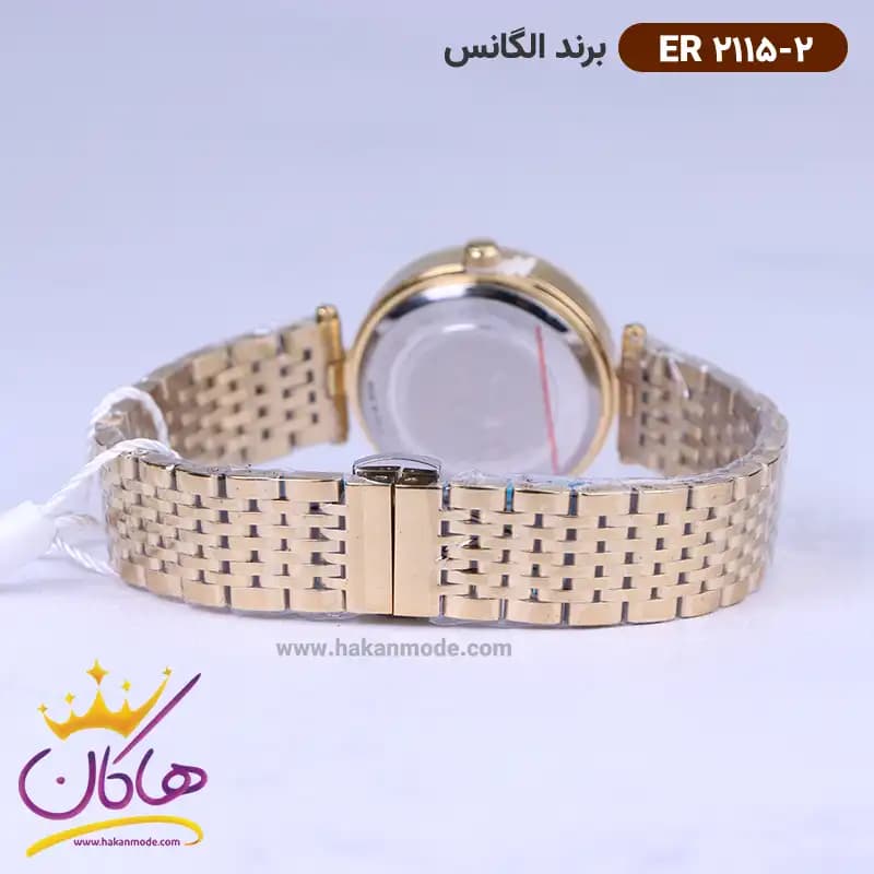 ساعت الگانس زنانه بند استیل طلایی ER 2115/2 — تصویر ۳